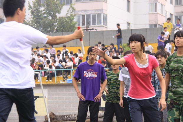 2011鄭州五中運動會30*40接力賽